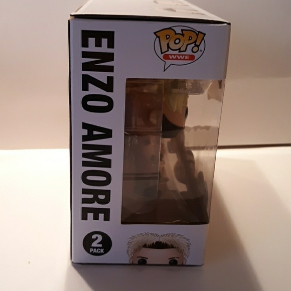 WWE Big Cass and Enzo vinyl figures Funkos - Picture 4 of 4